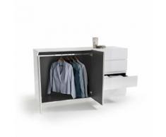 Armoire basse 2 portes penderie et 4 tiroirs - La Redoute Interieurs