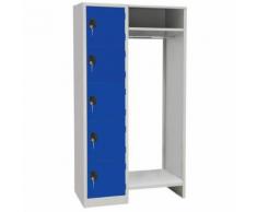 penderie cases gris/bleu l450mm,