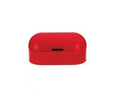Boîte à pain en métal rouge 44cm