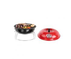 Barbecue à charbon 34 cm rouge
