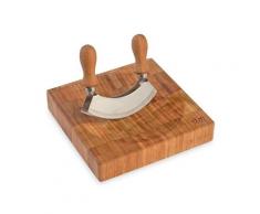 Hachoir berceuse double lame et son socle DM Creation