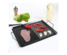 Grille 2 en 1 barbecue + plancha