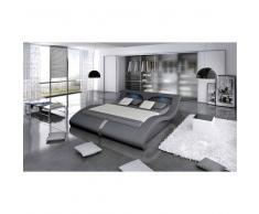 JUSThome MALIBU DUO Lit rembourré 195x262x70 Gris