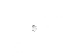 simplehuman 45 litres, poubelle rectangulaire à pédale avec réserve à sacs, acier blanc