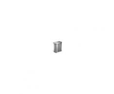simplehuman 58 litres, Poubelle rectangulaire à pédale avec réserve à sacs, Deux compartiments
