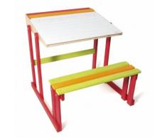 Bureau d'écolier en bois : Pupitre réversible JeuJura