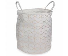 Panier à linge en tissu H 45 cm COPPER
