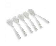 Coffret 6 cuillères en plastique PAILLETTES