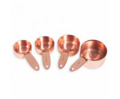 4 cuillères-mesures en métal COPPER