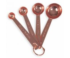 4 cuillères doseuses en métal COPPER