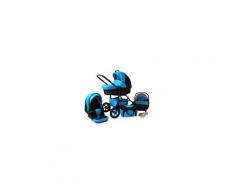 Future 3 en 1 Poussette Combinée roues pivotantes pneumatique Siège Auto Poussette Canne Accessoires 01 turquoise & noir