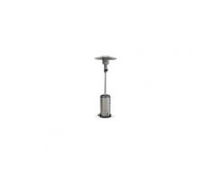 Chauffage d'extérieur à gaz, parasol chauffant de terrasse Finland 12,5kW en Inox avec roulettes