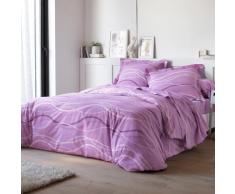 Linge de lit Serpentins Colombine - parme imprimé