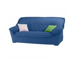 Housse canapé fauteuil accoudoirs bachette - bleu