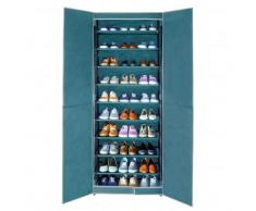 Armoire à chaussures 30 paires - bleu