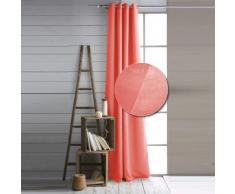 Rideau isolant et obscurcissant double face - corail