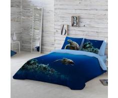 Linge de lit Tortue Colombine® coton - bleu
