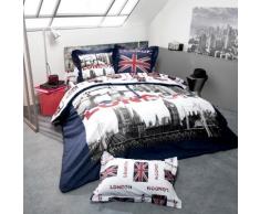 Linge de lit Jack coton - marine