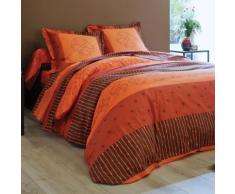 Linge de lit Estrella coton - imprimé terracotta