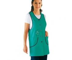 Tablier cuisine brodé 7/8ème - vert