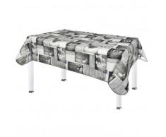 Nappe protège-table imprimée galets - gris