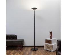 Lampadaire à éclairage indirect LED Malea noir