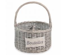 Panier porte-bouteilles tressé