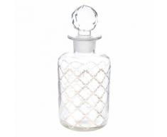 Carafe à vin en verre or H 20 cm