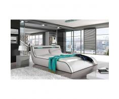 JUSThome CORFU Lit rembourré Cuir éco 166-206x268x89