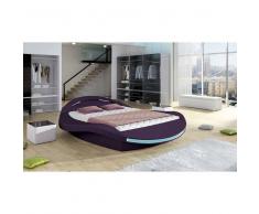 JUSThome FERRO Lit rembourré Cuir éco Violet