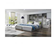 JUSThome CALLISTO Lit rembourré 195x239x83 Gris