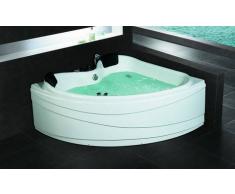 items-france PIOLA - Baignoire d'angle 2 places contemporaine 150x150x65