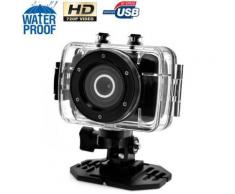 Mini caméra embarquée sport étanche HD 720P caisson waterproof Noir - Caméscope à carte mémoire