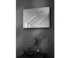 Miroir de salle de bain ultra-fin DEL, capteur et antibuée, Clara - Miroir