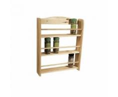 Frandis etagere a épices 3 étages en bois 33,5x39x7cm marron 156657808 - Accessoires de rangement