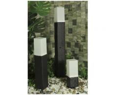 Potelet tressé solaire 25cm - Eclairage extérieur