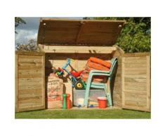 Chalet-Jardin 05-515168 Coffre de Rangement Topaze Pin Traité Autoclave Bois 900 L - Ustensiles