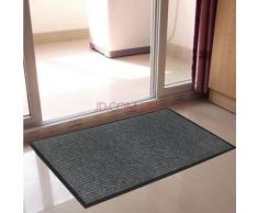 Tapis antidérapant classique en polypropylène 60 x 90 cm Gris - Accessoires de bain