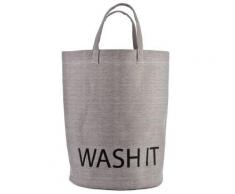 Panier à Linge design - Sac à Linge - Avec poignées - Gris - Objet à poser