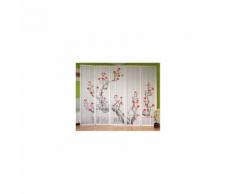 Paravent 5 panneaux japonais en bois blanc 220x175 cm PAR06018 - Objet à poser