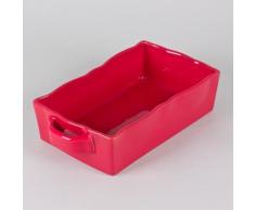 Table Passion - Plat Four Rectangle 25X17 Gusto Rouge - platerie, service