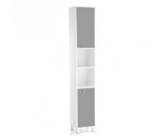 Colonne salle de bain high glossy gris - Objet à poser
