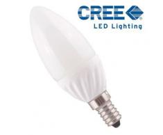 Ampoule LED E14 - 3W - Bougie - Blanc Pur - Ampoules à LEDs