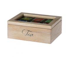 Boite rectangulaire en bois pour le thé - Accessoires de rangement