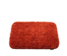 Tapis de bain classique à poils longs en Polyester 50 x 80 cm Rouge - Accessoires de bain