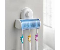 Porte-brosse à dents contemporain en pvc et plastique - Accessoires de bain