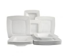 CREATABLE 12208 VICTORIA BLANC SERVICE DE TABLE 12 PIÈCES - Ustensiles