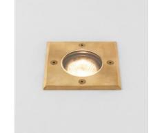 Spot encastrable au sol extérieur Gramos Carré L10,5 cm IP65 - Laiton - Appliques et spots