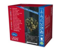 KONSTSMIDE 3748-103 FILET LUMINEUX 32 LED BLANC CHAUD + CÂBLE TRANSPARENT 24 V - Appliques et spots