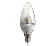 Ampoule LED E14 - 360D - 3W - Bougie - Blanc Pur - Ampoules à LEDs